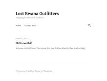 Tablet Screenshot of lostbwana.com